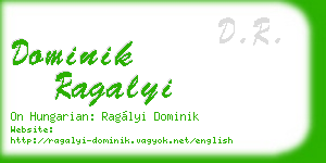 dominik ragalyi business card
